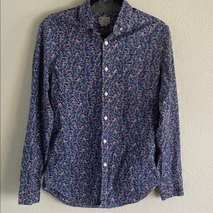 J. Crew Floral Blue Women’s Shirt